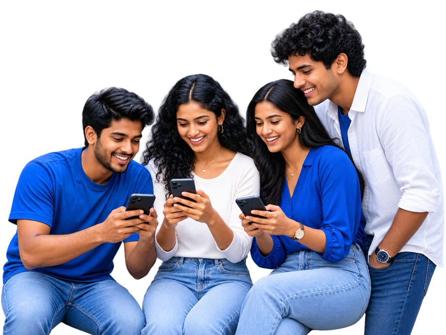 Friends using Sinhela